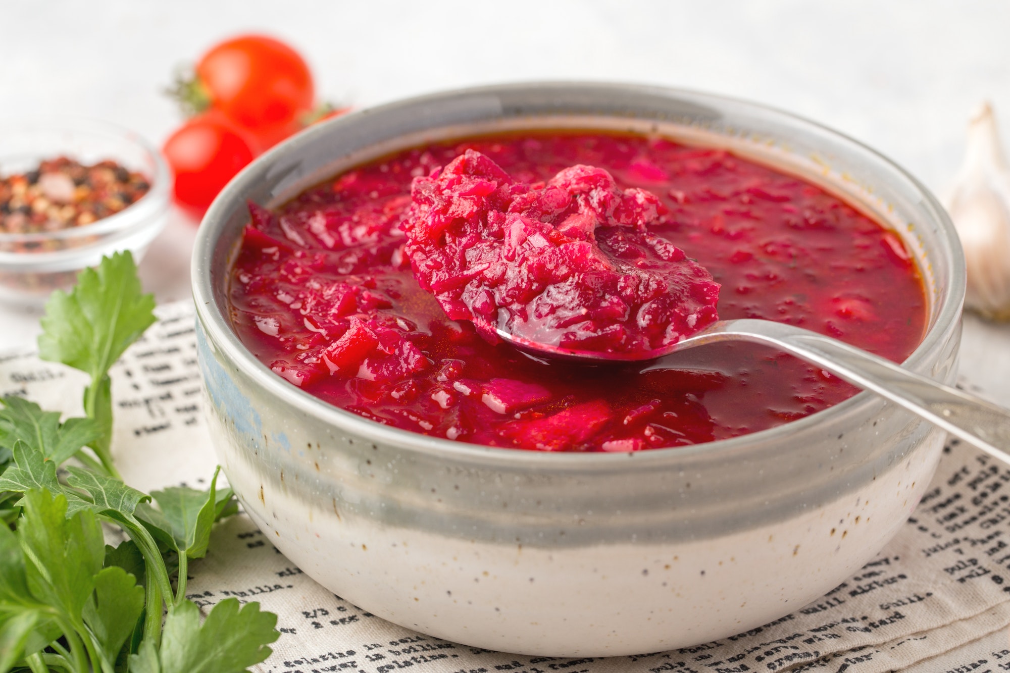 Red beet soup borscht Red beet soup borscht